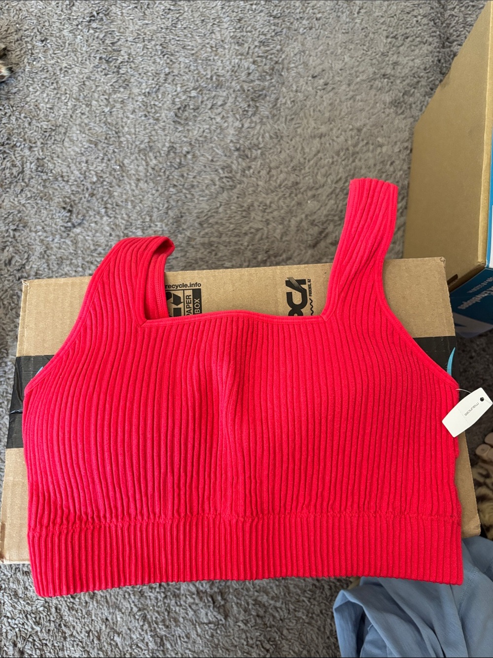 Maurices Ribbed Square-Neck sports bra